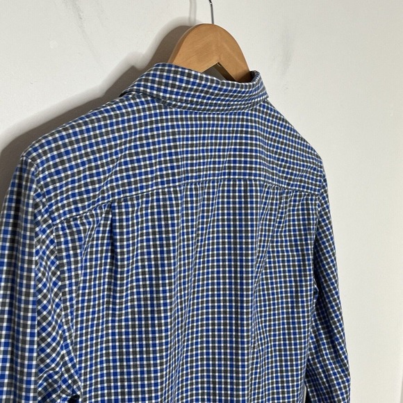 Jack Spade Plaid Button Up Long Sleeve Shirt Blue Mens Size M Work Office Dress - Picture 8 of 8